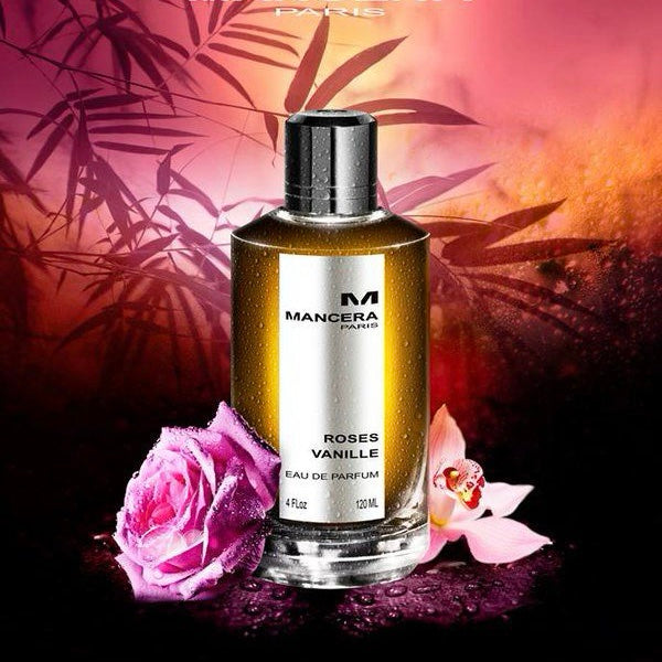 Mancera roses vanille eau de parfum 120ml floral gourmand rose vanilla fragrance uae
