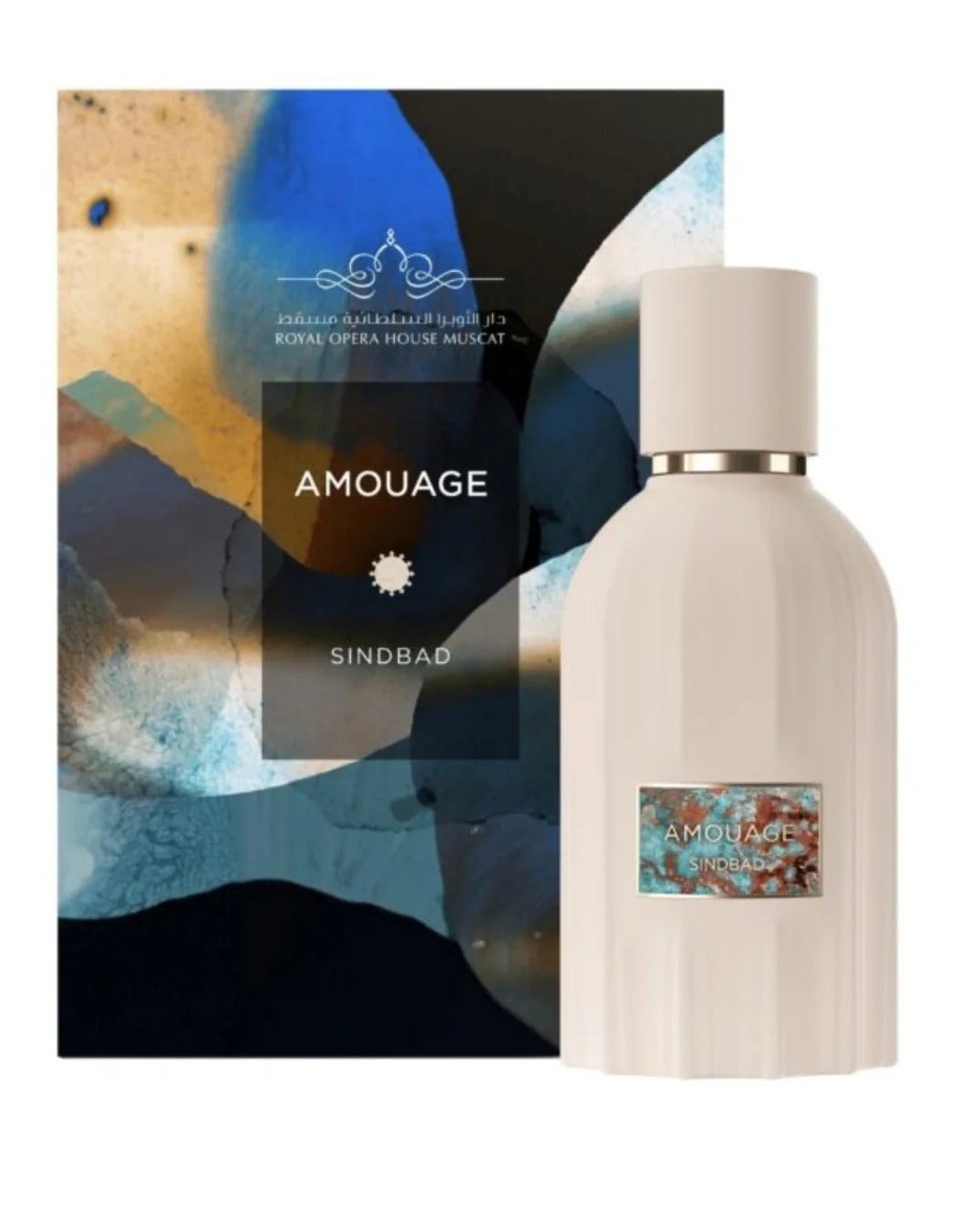 Amouage sindbad 100ml eau de parfum bottle with luxury packaging