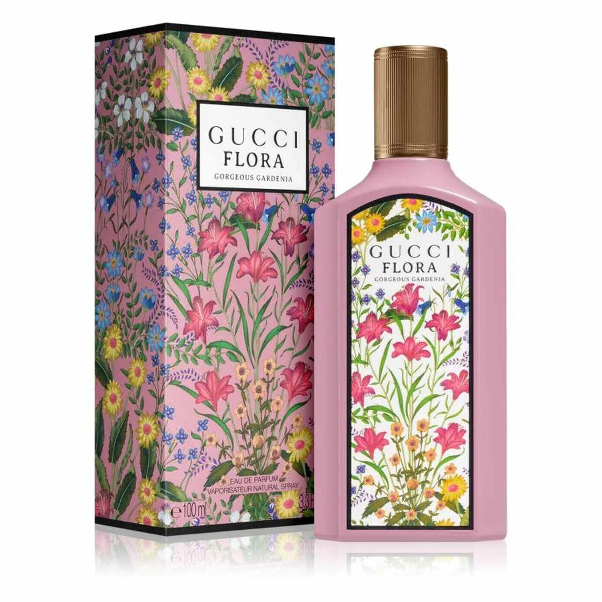 Gucci flora gorgeous gardenia 100ml eau de parfum bottle
