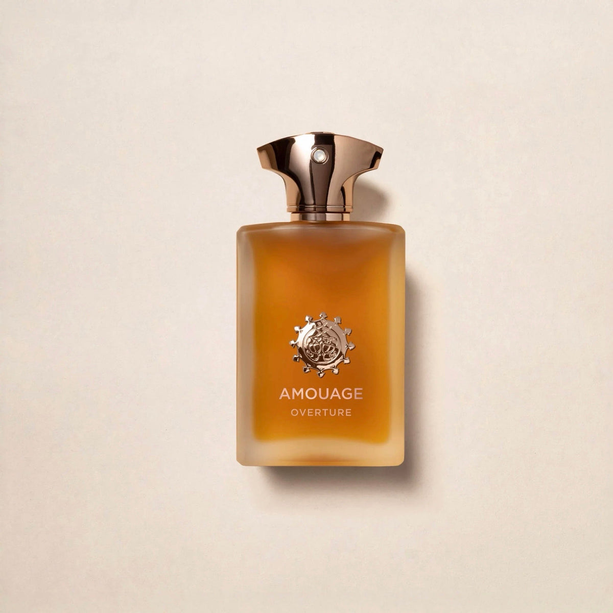 Amouage overture man 100ml luxury smoky leathery eau de parfum bottle