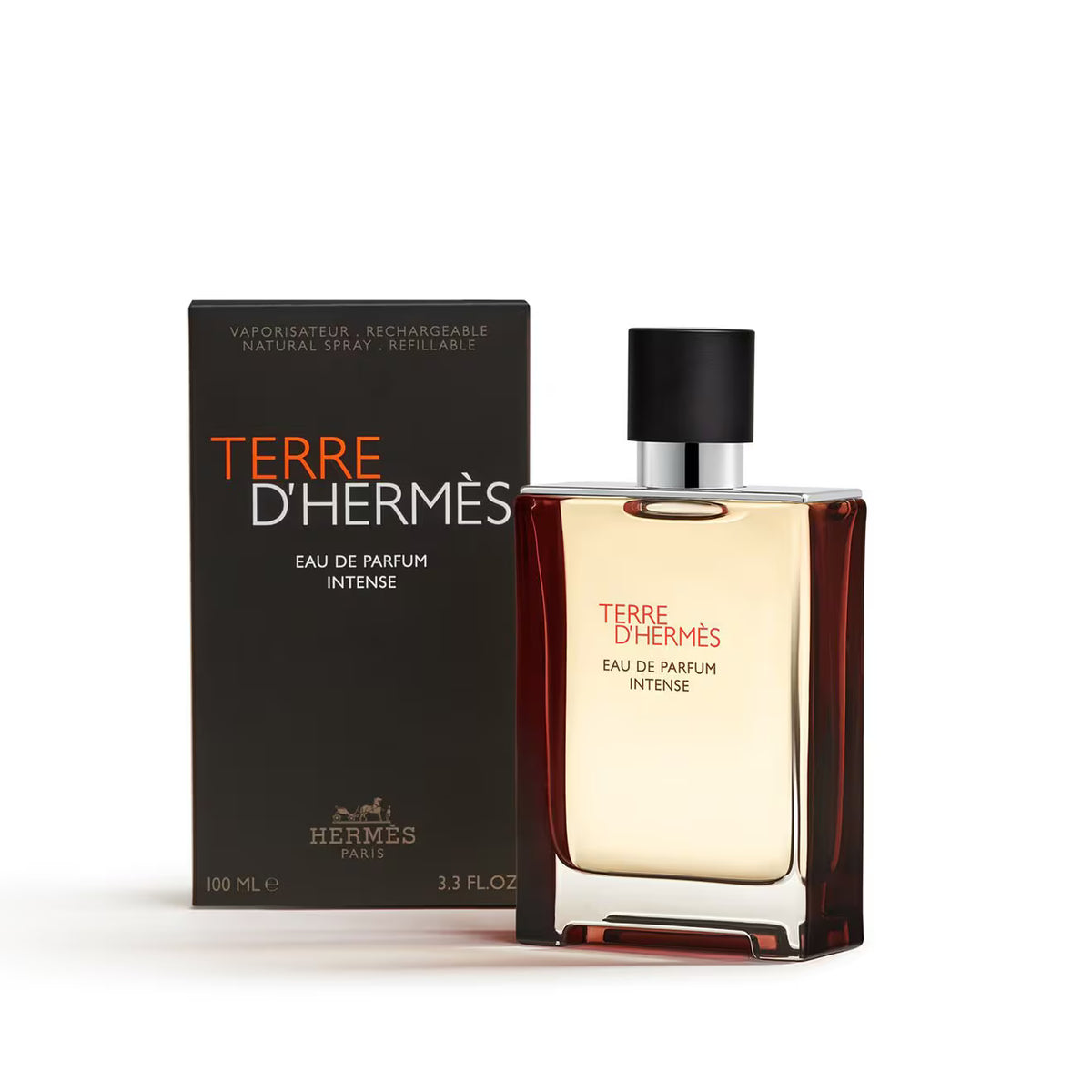 Hermès terre d'hermès intense 100ml eau de parfum bottle luxury men's fragrance at perfume house uae