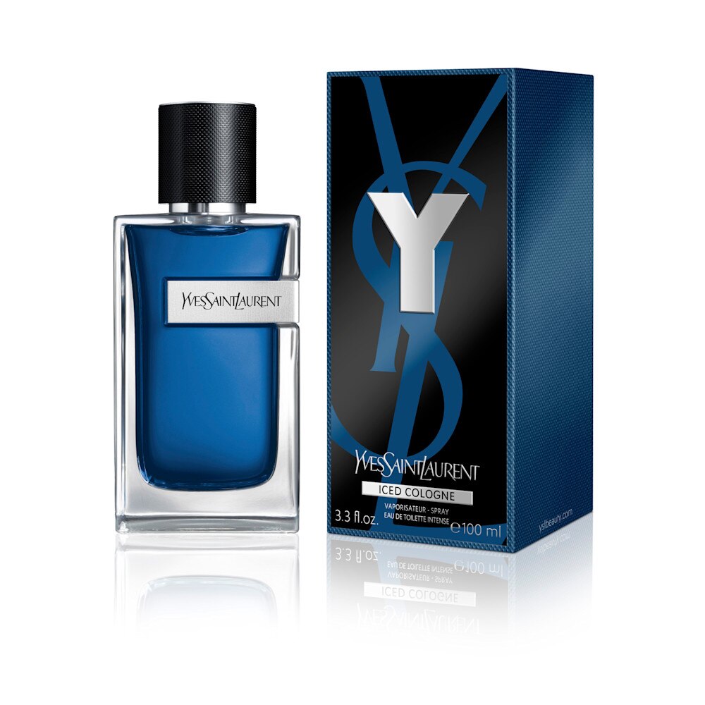 Yves saint laurent iced cologne 100ml eau de toilette bottle