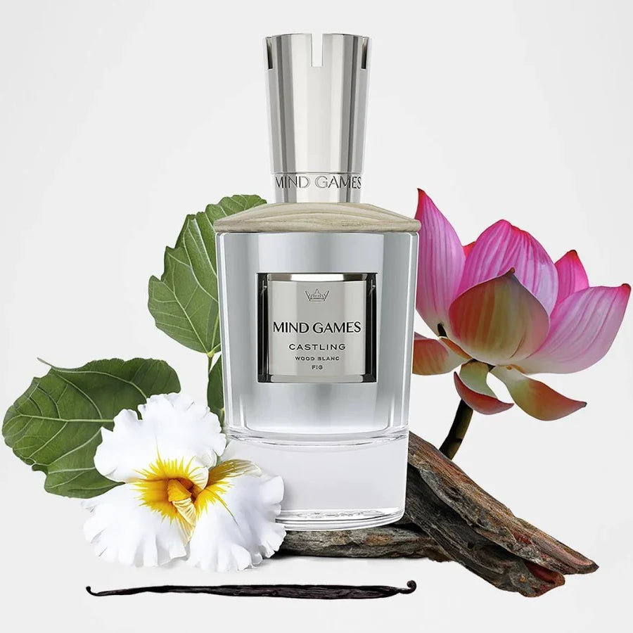 Mind games castling wood blanc fig: niche luxury extrait de parfum for uae collectors