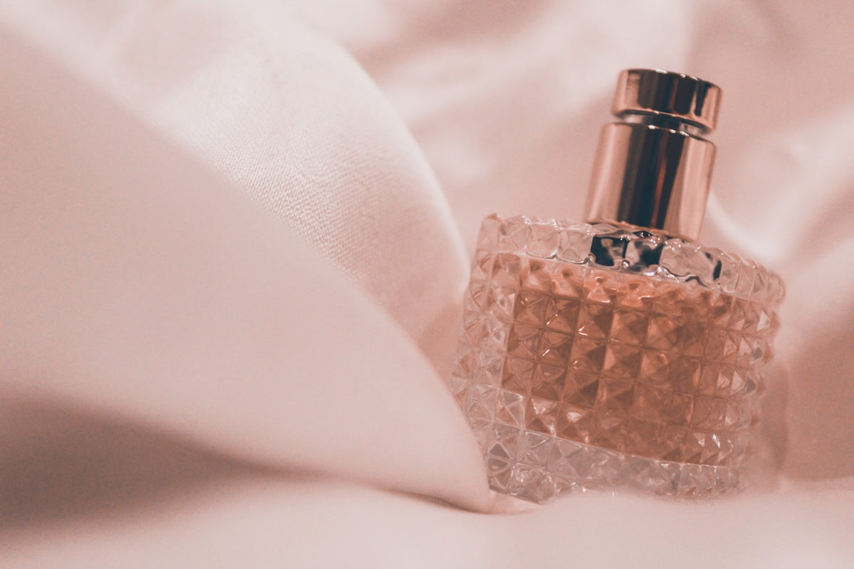 Glass perfume bottle
