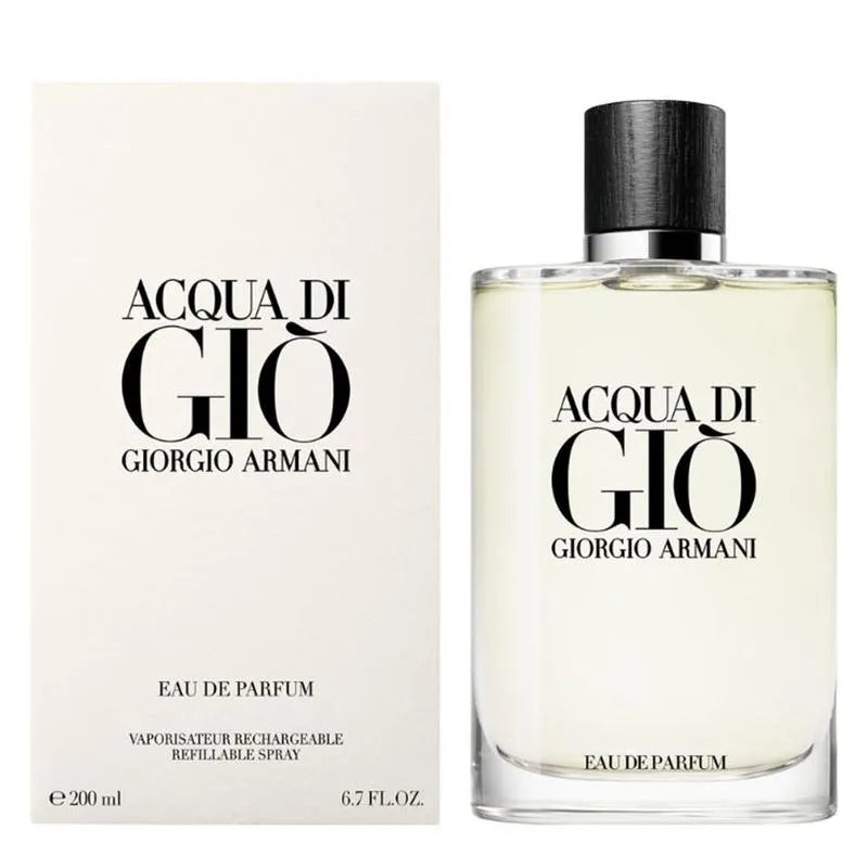 Giorgio armani acqua di giò eau de parfum 200ml fresh aquatic men's fragrance uae
