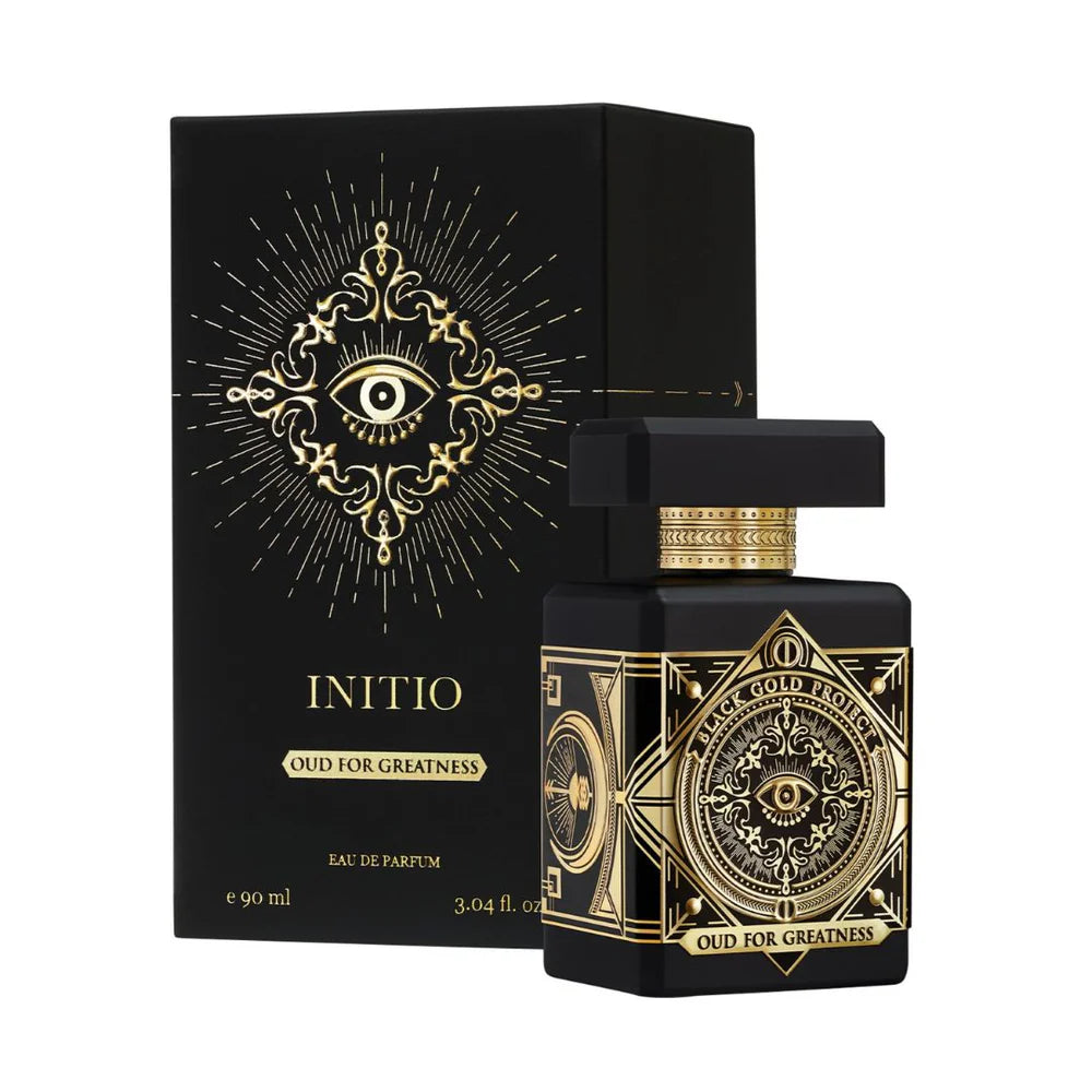 Initio parfums prives black gold oud for greatness 90ml eau de parfum bottle
