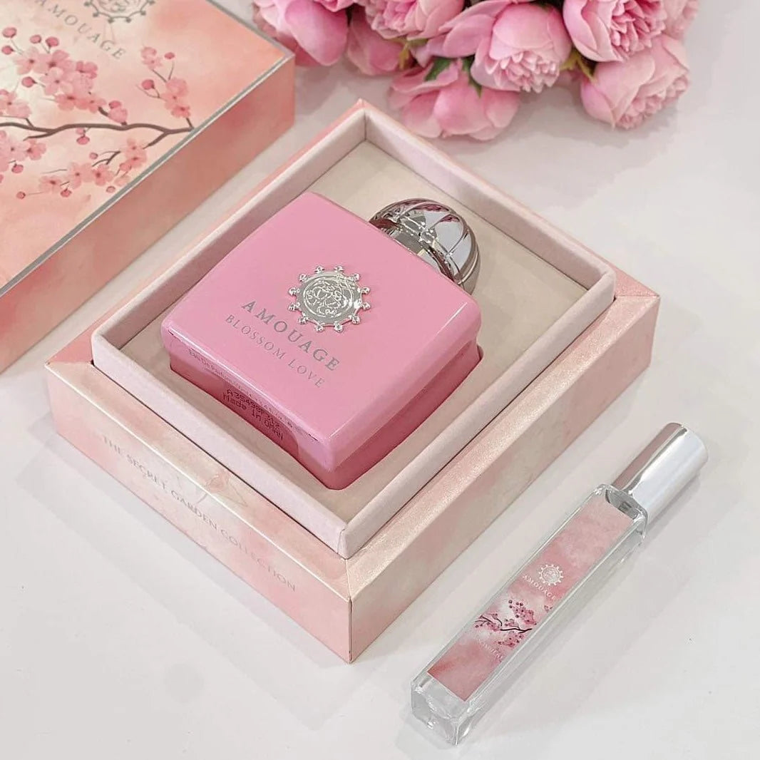 Amouage Blossom Love 100ml Eau de Parfum bottle - luxury floral fragrance