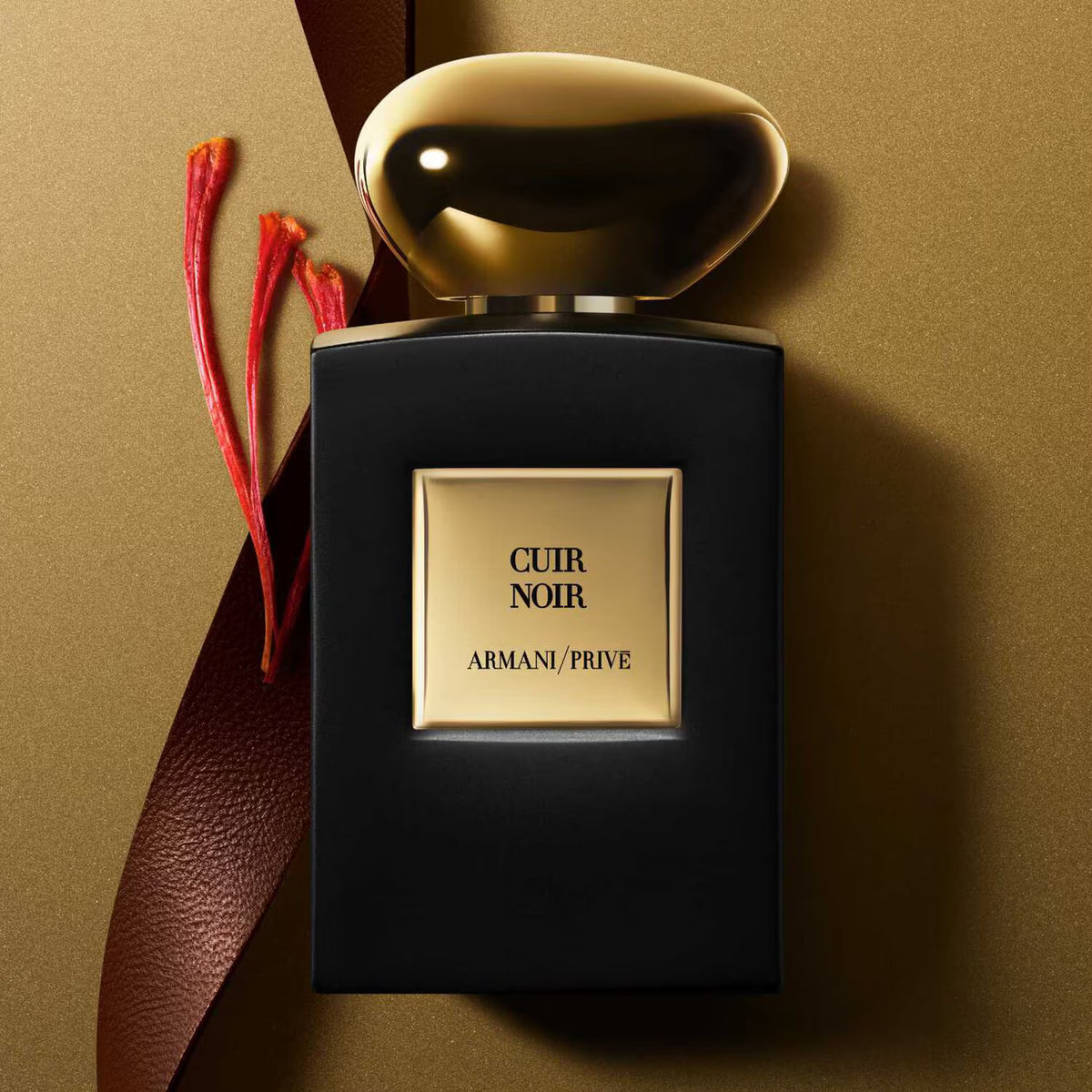 Giorgio armani privé cuir noir 100ml eau de parfum bottle   luxury leather fragrance uae

