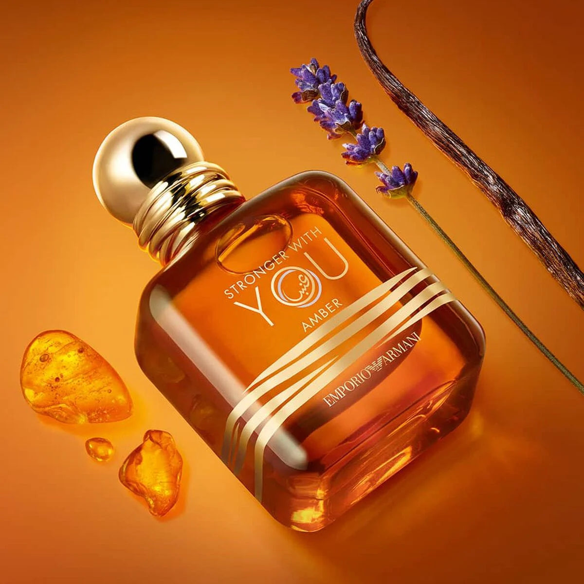 Giorgio armani stronger with you amber 100ml eau de parfum bottle for men