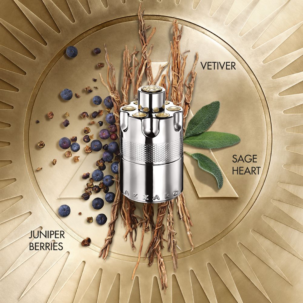 Azzaro wanted 100ml eau de parfum bottle with spicy woody fragrance