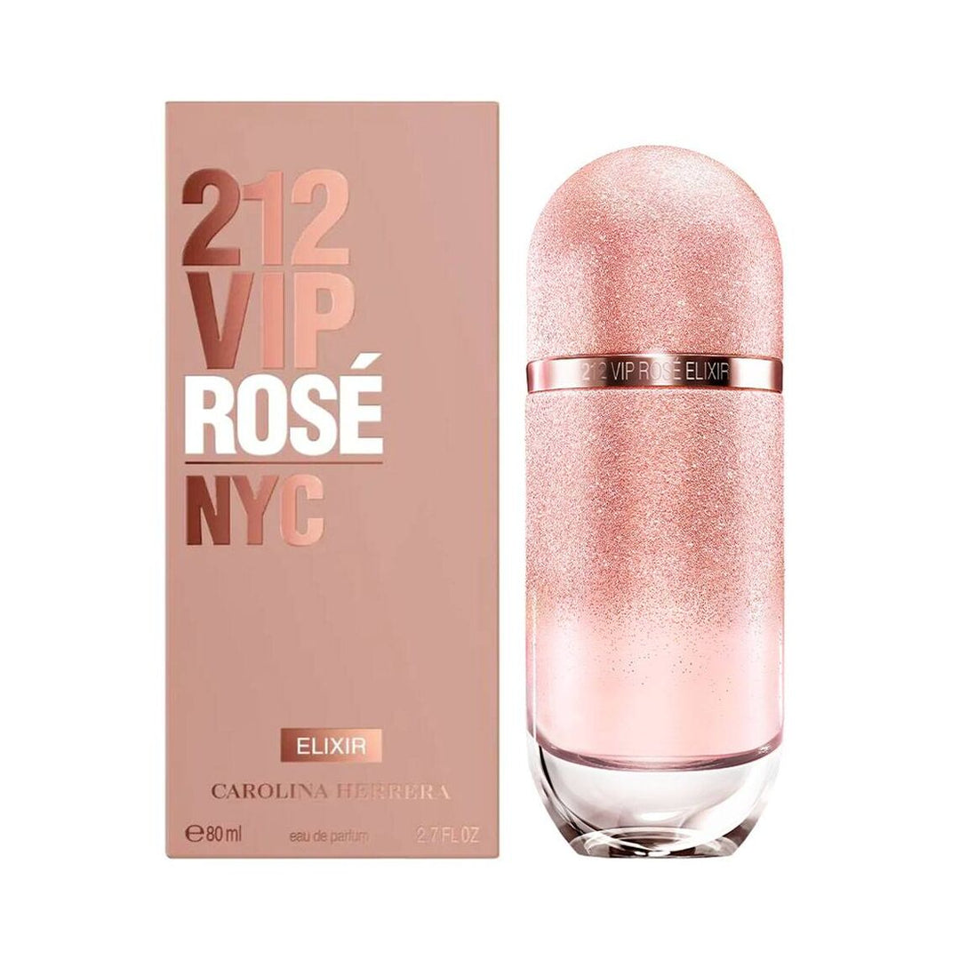 Carolina Herrera 212 VIP Rose Elixir 80ml Eau de Parfum bottle for women

