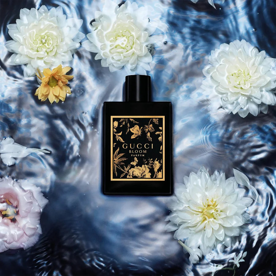 Gucci bloom 100ml eau de parfum bottle   luxury floral fragrance for women

