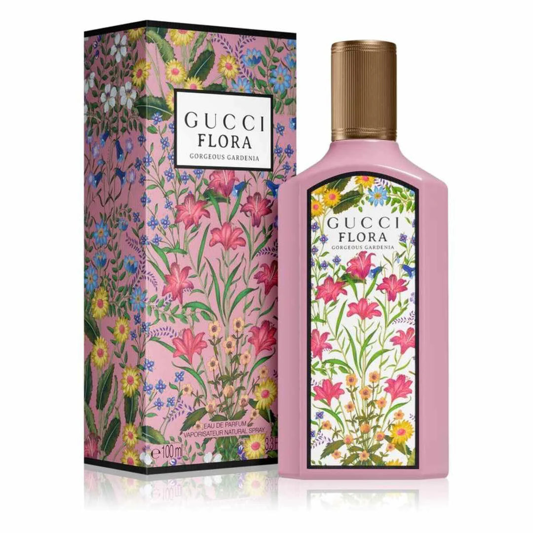 Gucci Flora Gorgeous Gardenia 100ml Eau de Parfum bottle