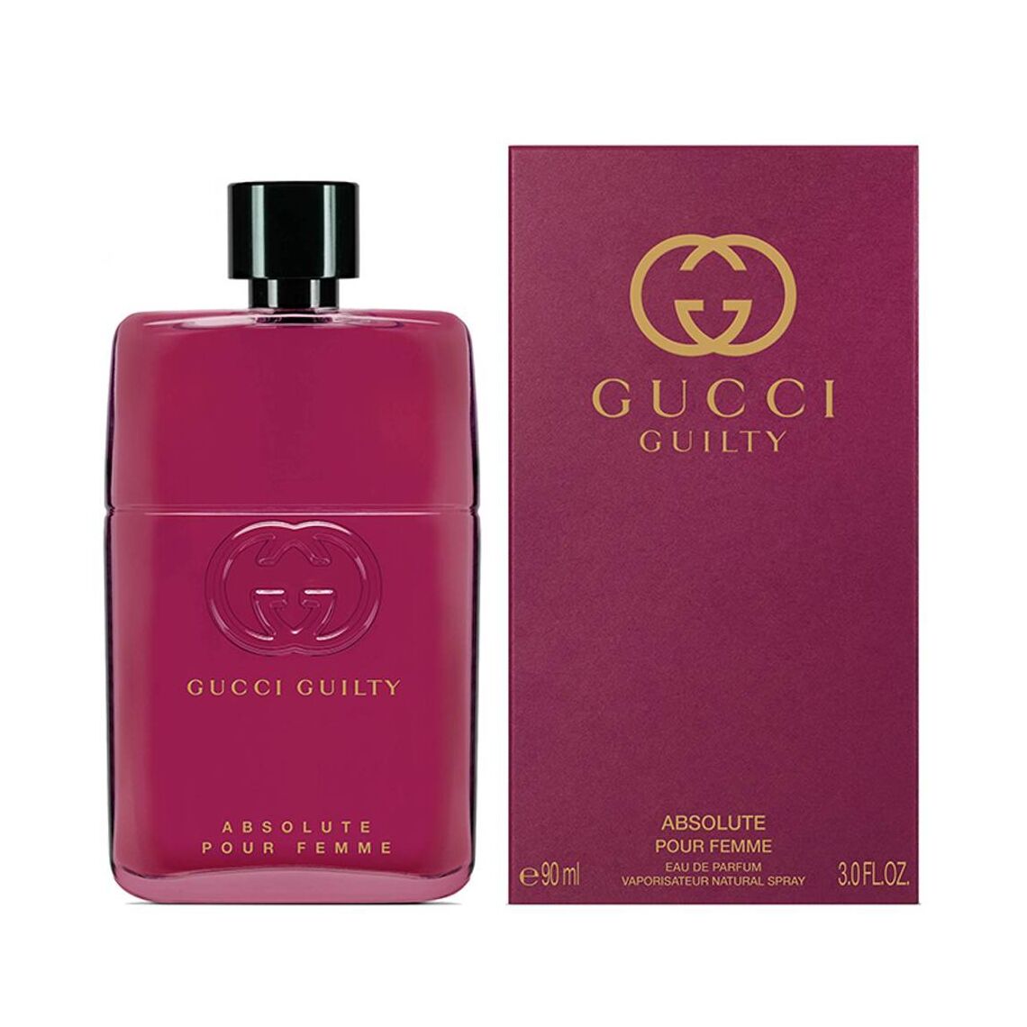 Gucci guilty absolute pour femme 90ml eau de parfum bottle