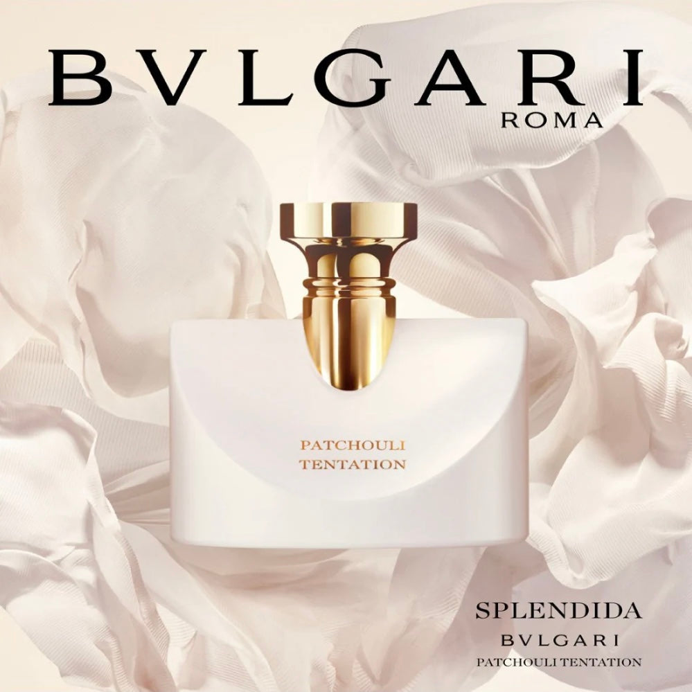 Bvlgari Splendida Patchouli Tentation Eau de Parfum 100ml elegant patchouli woody chypre fragrance bottle