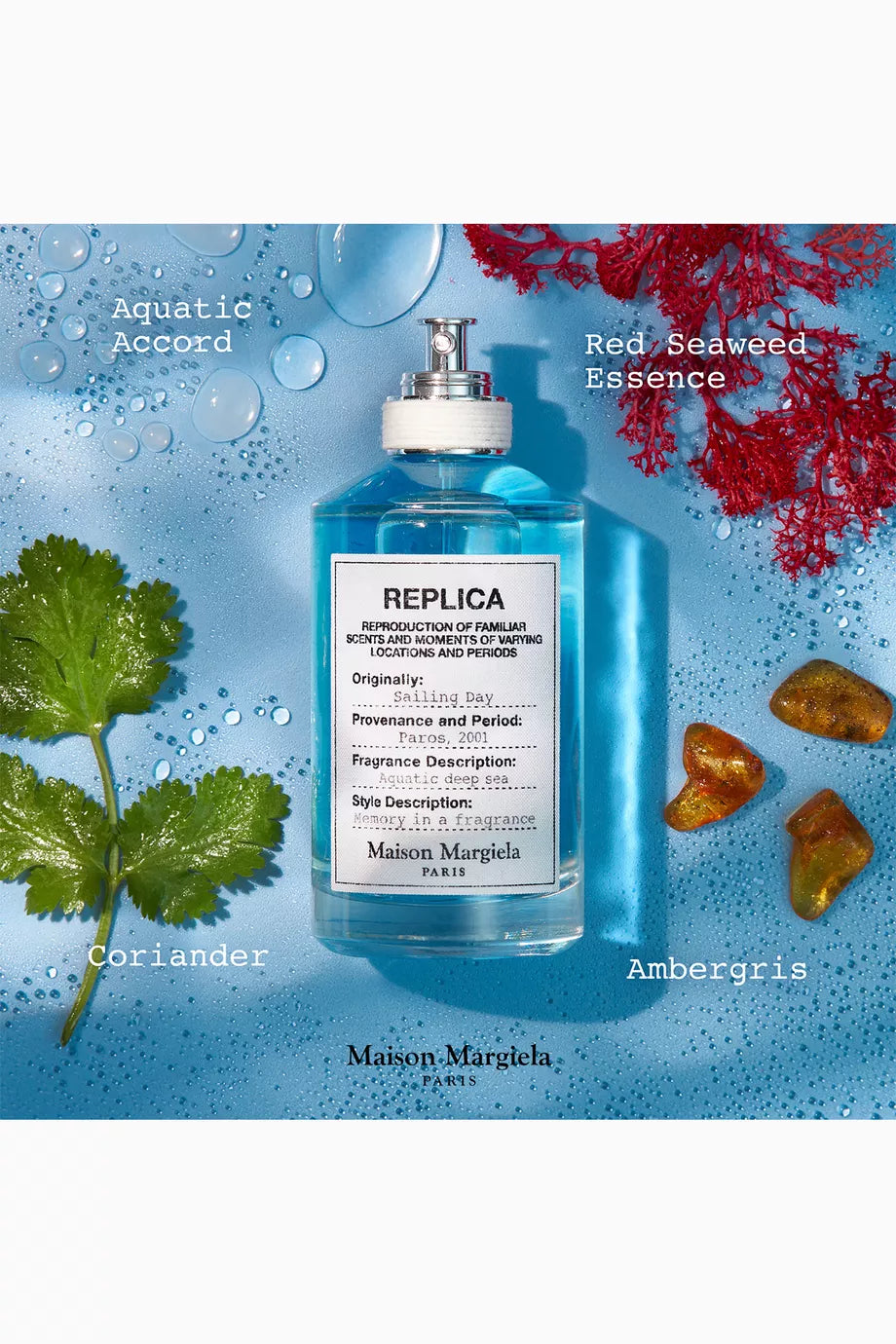 Maison margiela replica sailing day 100ml eau de toilette bottle

