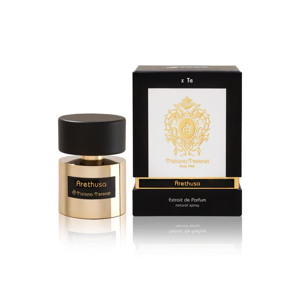 Tiziana Terenzi Arethusa 100ml Extrait de Parfum bottle with tuberose and jasmine notes