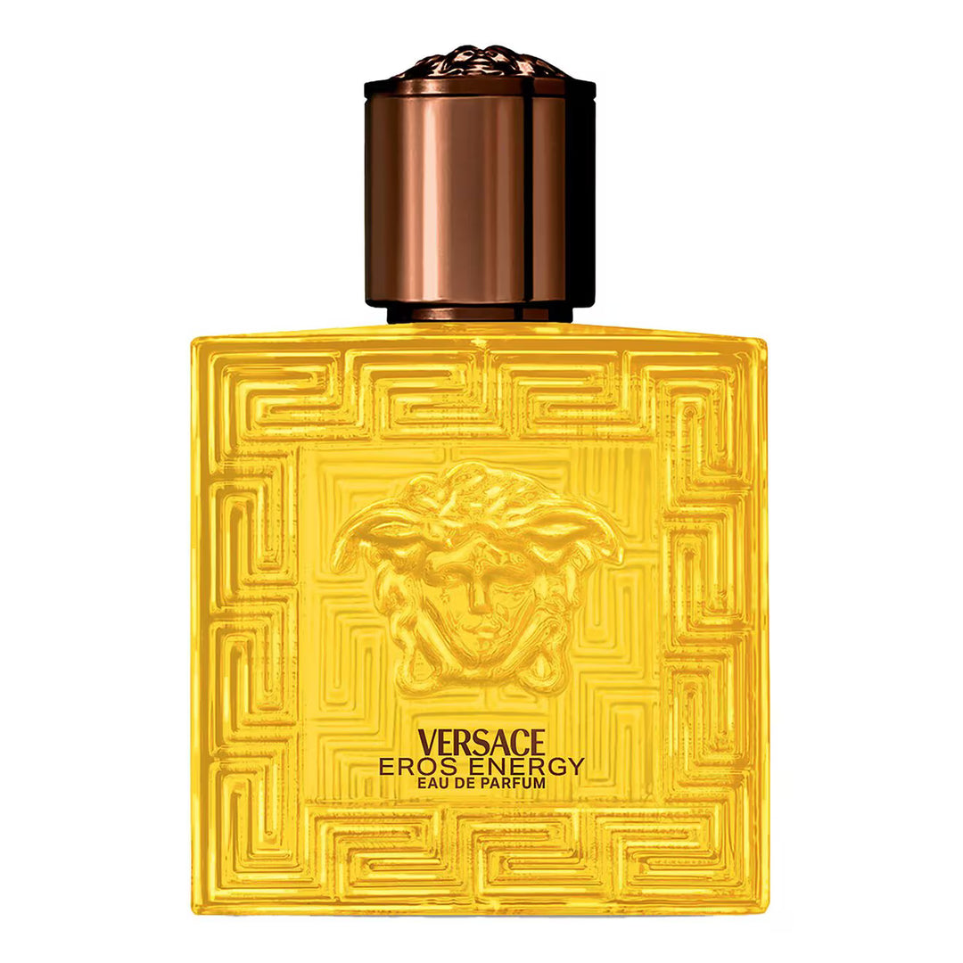 Versace Eros Energy 100ml Eau de Parfum bottle displayed against elegant background

