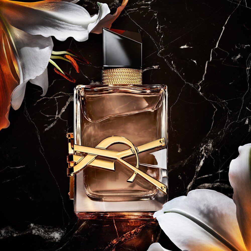 Yves saint laurent libre flowers & flames 90ml eau de parfum bottle